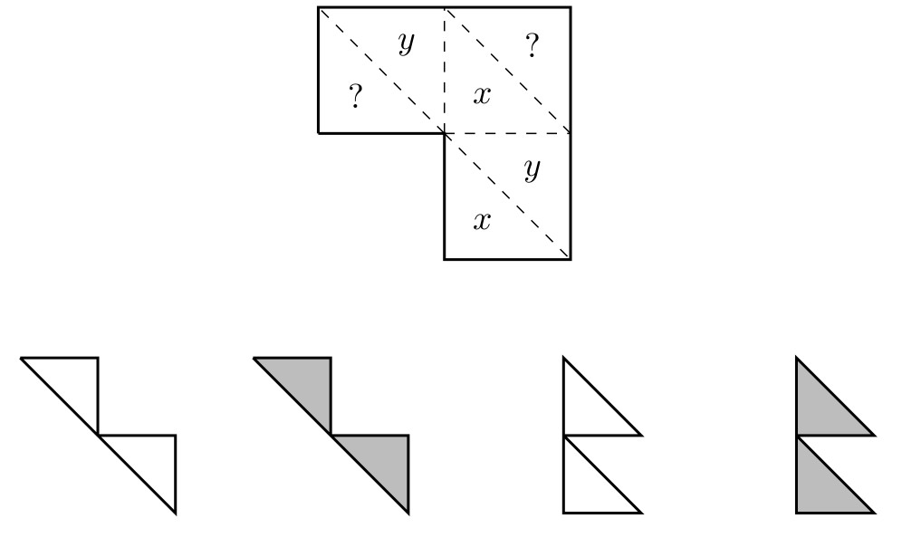 pièces de puzzle triangulaires