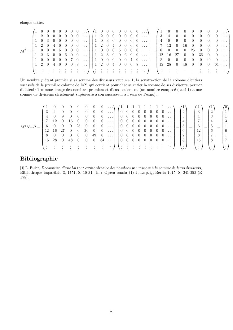 matrices pour calculer la somme des diviseurs d’un nombre image2